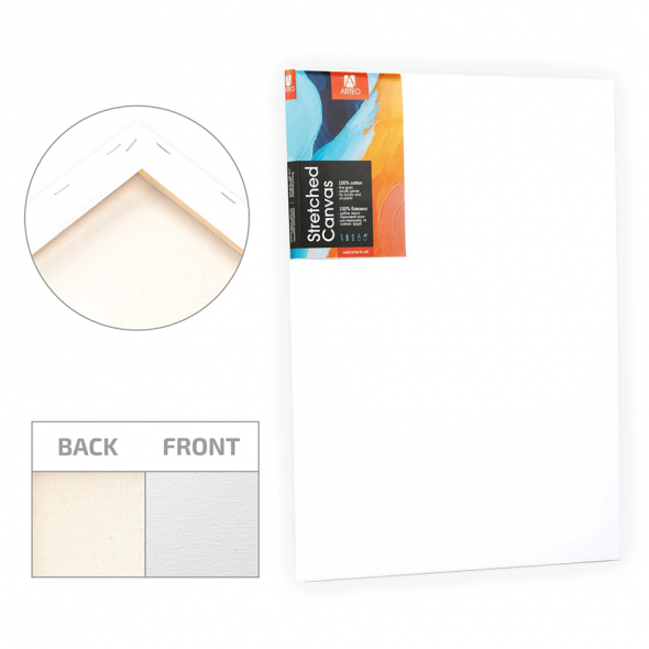 Підрамник, 25*35 см, дрібне зерно, акриловий ґрунт, бавовна, 280г/м2, Arteo Підрамник, 25*35 см, дрібне зерно, акриловий ґрунт, бавовна, 280г/м2, Arteo